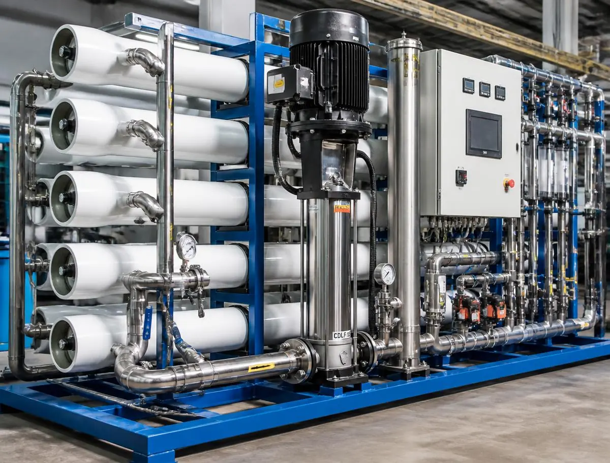 Packaged reverse osmosis skid built for export supply